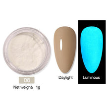 Load image into Gallery viewer, 6Box/Set Fluorescen Gradient Nail Glitter Neon Powder Shinny Pigment Dust Power For UV Gel Polish DIY Nail Art Decorations