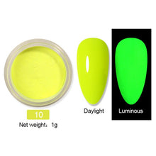 Load image into Gallery viewer, 6Box/Set Fluorescen Gradient Nail Glitter Neon Powder Shinny Pigment Dust Power For UV Gel Polish DIY Nail Art Decorations