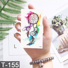 Load image into Gallery viewer, 25 Pattern Children Cartoon Temporary Tattoo Stickers Fruit Flower Planet Watercolor Tattoo Kids Body Art Drawing Tatoo