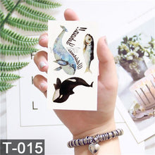 Load image into Gallery viewer, 25 Pattern Children Cartoon Temporary Tattoo Stickers Fruit Flower Planet Watercolor Tattoo Kids Body Art Drawing Tatoo