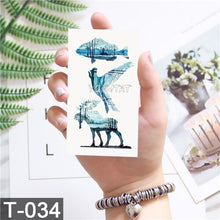 Load image into Gallery viewer, 25 Pattern Children Cartoon Temporary Tattoo Stickers Fruit Flower Planet Watercolor Tattoo Kids Body Art Drawing Tatoo
