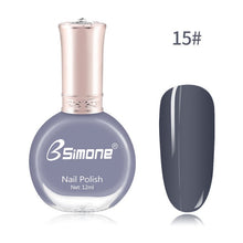 Load image into Gallery viewer, 12ml Healthy &amp; Environmentally Friendly Nail Polish Unscented And Long-lasting Water-based Nails Art Color Polish TSLM2
