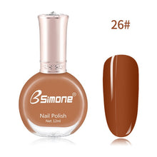 Load image into Gallery viewer, 12ml Healthy &amp; Environmentally Friendly Nail Polish Unscented And Long-lasting Water-based Nails Art Color Polish TSLM2
