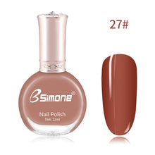 Load image into Gallery viewer, 12ml Healthy &amp; Environmentally Friendly Nail Polish Unscented And Long-lasting Water-based Nails Art Color Polish TSLM2
