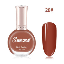 Load image into Gallery viewer, 12ml Healthy &amp; Environmentally Friendly Nail Polish Unscented And Long-lasting Water-based Nails Art Color Polish TSLM2
