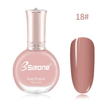 Load image into Gallery viewer, 12ml Healthy &amp; Environmentally Friendly Nail Polish Unscented And Long-lasting Water-based Nails Art Color Polish TSLM2
