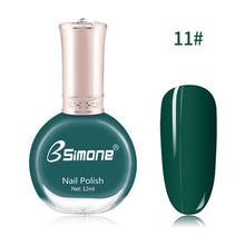 Load image into Gallery viewer, 12ml Healthy &amp; Environmentally Friendly Nail Polish Unscented And Long-lasting Water-based Nails Art Color Polish TSLM2
