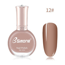 Load image into Gallery viewer, 12ml Healthy &amp; Environmentally Friendly Nail Polish Unscented And Long-lasting Water-based Nails Art Color Polish TSLM2
