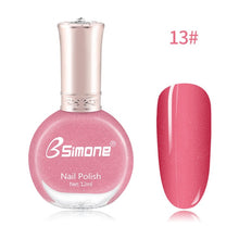 Load image into Gallery viewer, 12ml Healthy &amp; Environmentally Friendly Nail Polish Unscented And Long-lasting Water-based Nails Art Color Polish TSLM2
