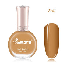 Load image into Gallery viewer, 12ml Healthy &amp; Environmentally Friendly Nail Polish Unscented And Long-lasting Water-based Nails Art Color Polish TSLM2
