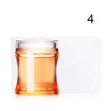 Load image into Gallery viewer, NICOLE DIARY Nail Art Templates  Clear Jelly Silicone Nail Stamping Plate Scraper with Cap Transparent Nail Stamper Nail Art
