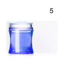 Load image into Gallery viewer, NICOLE DIARY Nail Art Templates  Clear Jelly Silicone Nail Stamping Plate Scraper with Cap Transparent Nail Stamper Nail Art
