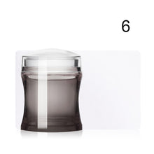 Load image into Gallery viewer, NICOLE DIARY Nail Art Templates  Clear Jelly Silicone Nail Stamping Plate Scraper with Cap Transparent Nail Stamper Nail Art
