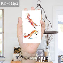 Load image into Gallery viewer, New 10 X 6 cm wolf head roaring and fox body temporary tattoo
