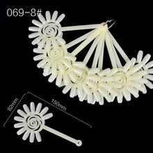 Load image into Gallery viewer, Color Card False Nail Tips Fan Transparent White Fake Nail Tips Nail Art Practice Display Design Tools
