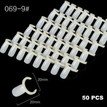 Load image into Gallery viewer, Color Card False Nail Tips Fan Transparent White Fake Nail Tips Nail Art Practice Display Design Tools
