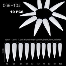 Load image into Gallery viewer, Color Card False Nail Tips Fan Transparent White Fake Nail Tips Nail Art Practice Display Design Tools
