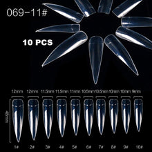 Load image into Gallery viewer, Color Card False Nail Tips Fan Transparent White Fake Nail Tips Nail Art Practice Display Design Tools
