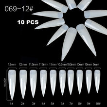 Load image into Gallery viewer, Color Card False Nail Tips Fan Transparent White Fake Nail Tips Nail Art Practice Display Design Tools
