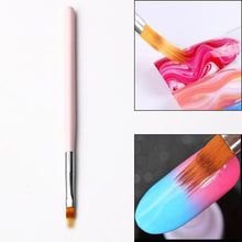 Load image into Gallery viewer, Nail Art Gradient Uneven Brush Pen Nylon Hair UV Gel Polish Drawing Painting Soft Brushes Wood Handle Transfer DIY Manicure Tool
