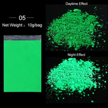 Load image into Gallery viewer, 6Box/Set Fluorescen Gradient Nail Glitter Neon Powder Shinny Pigment Dust Power For UV Gel Polish DIY Nail Art Decorations
