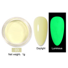 Load image into Gallery viewer, 6Box/Set Fluorescen Gradient Nail Glitter Neon Powder Shinny Pigment Dust Power For UV Gel Polish DIY Nail Art Decorations
