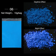 Load image into Gallery viewer, 6PCS/Set Fluorescen Gradient Nail Glitter Neon Powder Shinny Pigment Dust Power For UV Gel Polish DIY Nail Art Decorations
