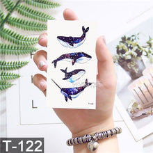 Load image into Gallery viewer, 25 Pattern Children Cartoon Temporary Tattoo Stickers Fruit Flower Planet Watercolor Tattoo Kids Body Art Drawing Tatoo
